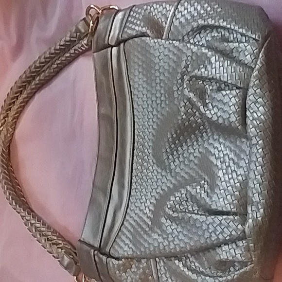 Miche demi base  golden bronze shell leopard shell long crossbody strap+braided - Picture 4 of 16